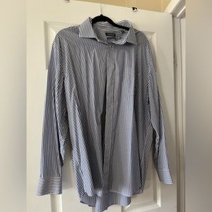 RALPH LAUREN Stripped Dress Shirt Button Down